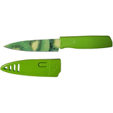 4" Paring Knife with Sheath - Assorted Fruit Patterns