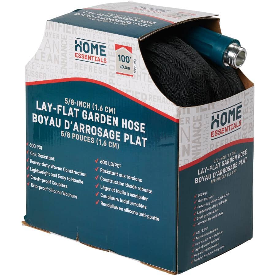 5/8" x 100' Lay Flat Garden Hose