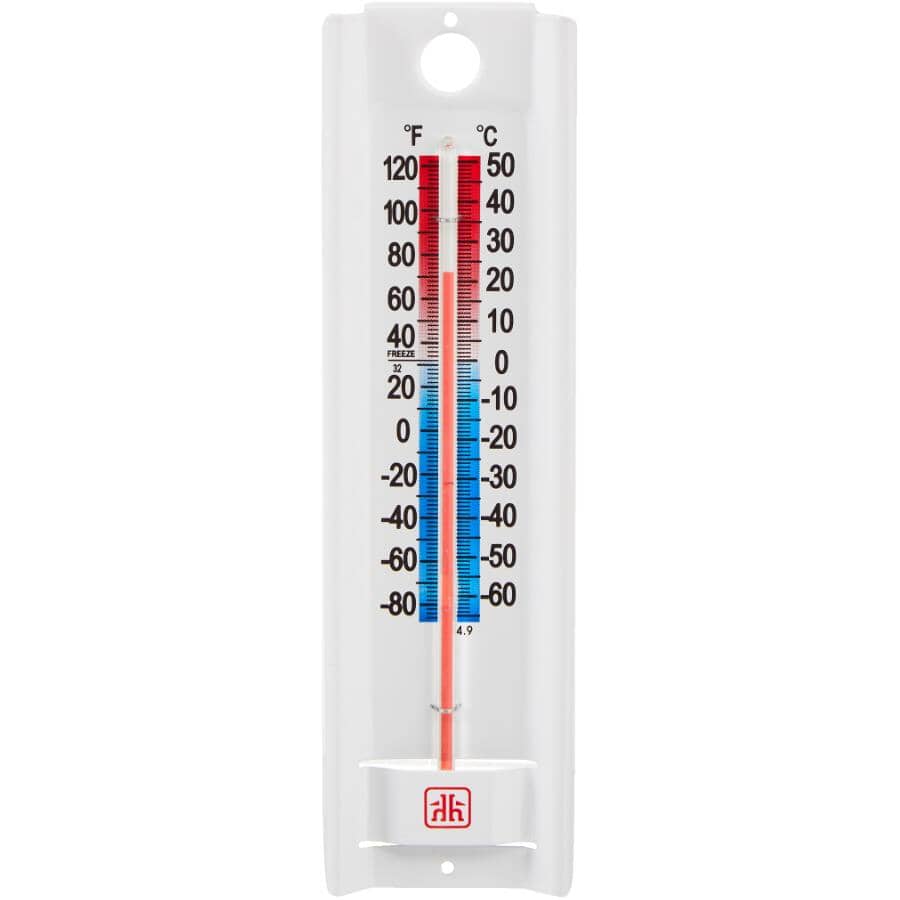 9" Indoor/Outdoor Aluminum Wall Thermometer