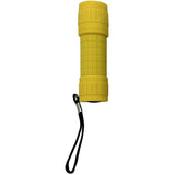 9 LED Mini Flashlight with 3 AAA Batteries - Assorted Colours