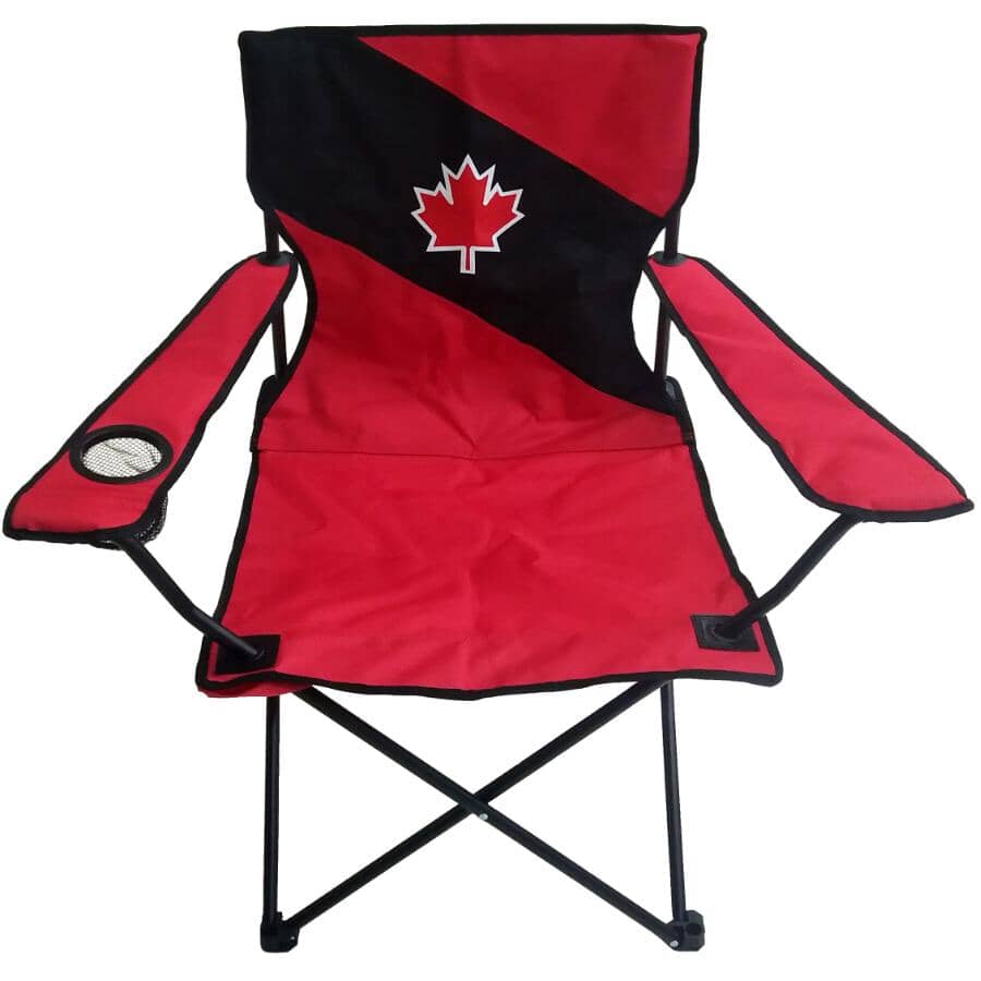 Adult Canada Day Camp Chair - Red/Black