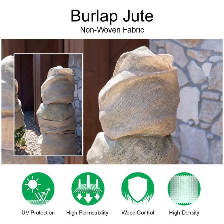 Burlap Wrap for Evergreens & Shrubs, 1 m x 9.1 m
