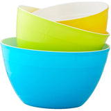 Plastic Mixing Bowl Set with Lids - 6 Piece