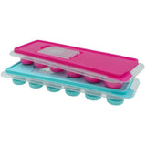 Silicone Ice Cube Tray with Lid - Assorted Colours