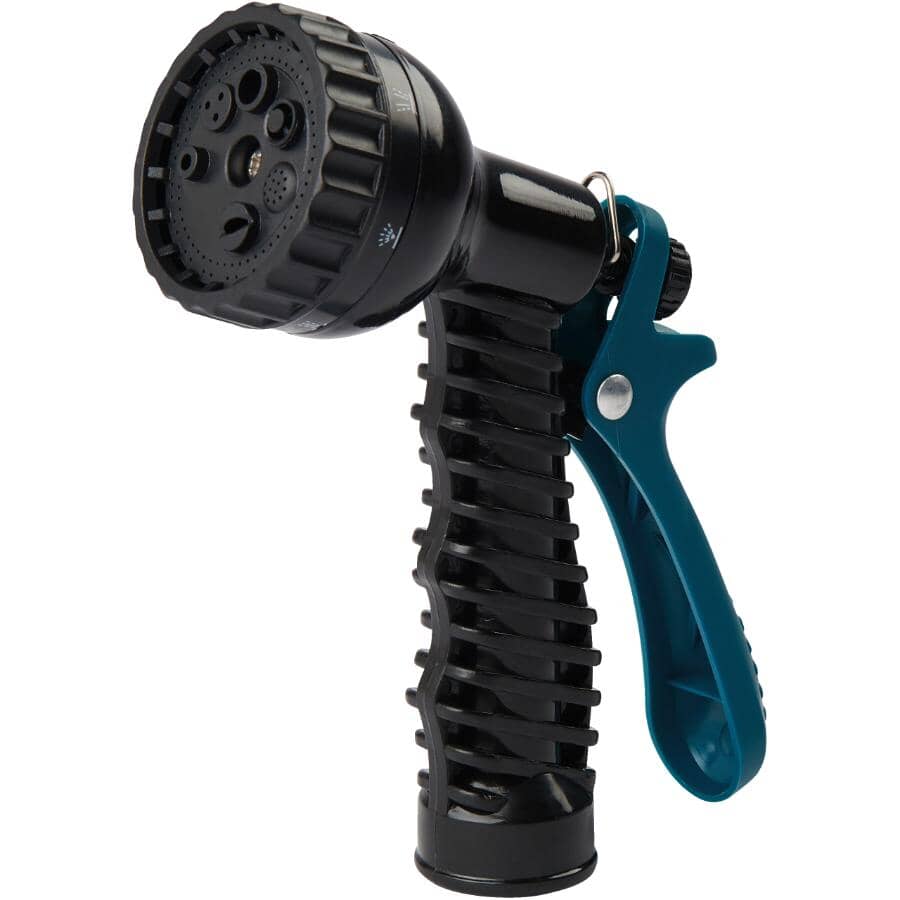 Simple 7 Pattern Rear-Trigger Garden Nozzle