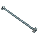 10 Pack 6-32 x 2-1/2" Zinc Plated Flat Head Machine Screws, with Nuts