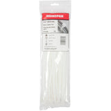 100 Pack 11" White Cable Ties