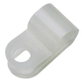 100 Pack 1/4" Natural Nylon Cable Clamps
