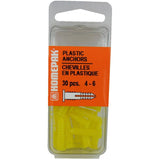 30 Pack #4-6 Plastic Anchors
