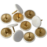 45 Pack #4 x 3/8" White Thumb Tacks