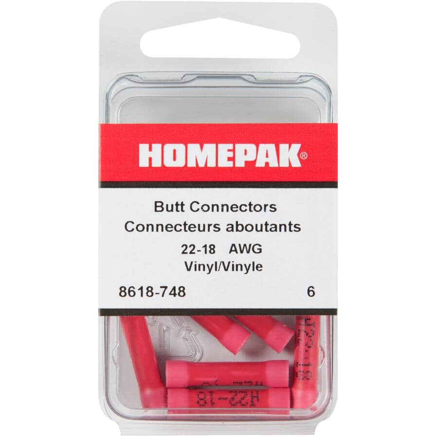 6 Pack 22-18 Butt Terminals