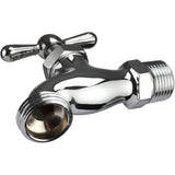 1/2" Brass Bibb Faucet - Chrome