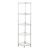 12" x 12" x 59" 5 Shelf Corner Wire Shelf