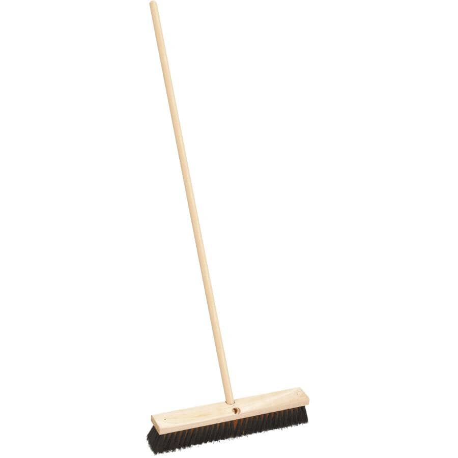 18" All Purpose Push Broom - with 54" Handle