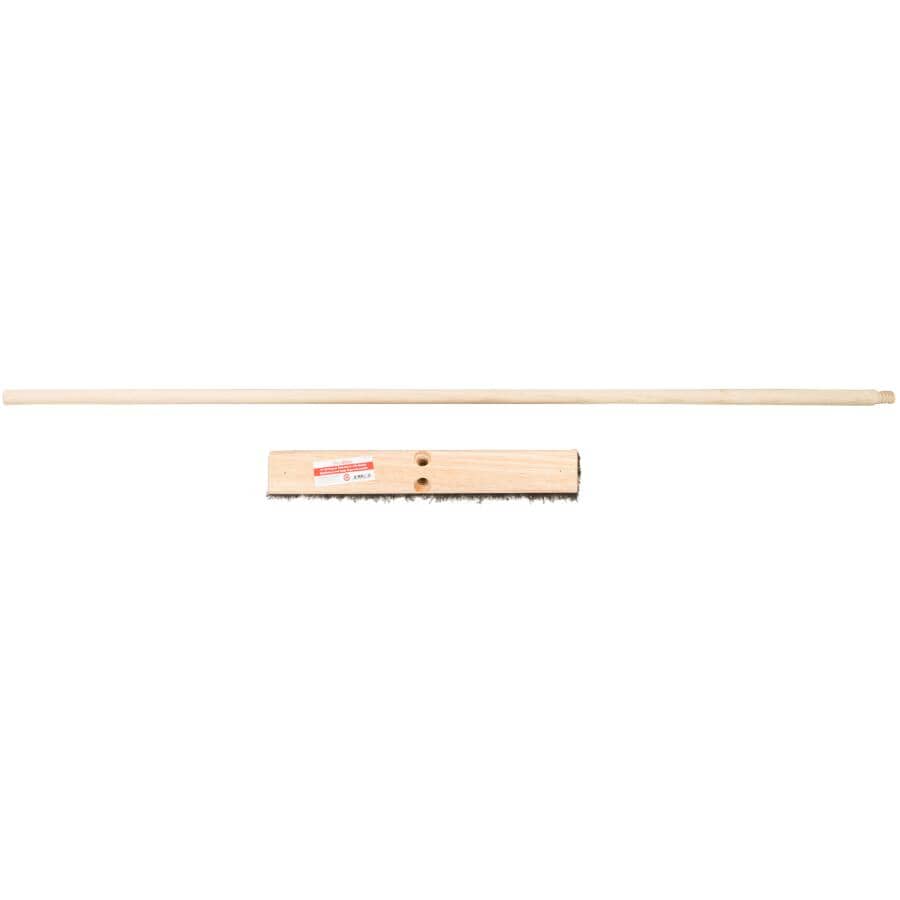 18" All Purpose Push Broom - with 54" Handle