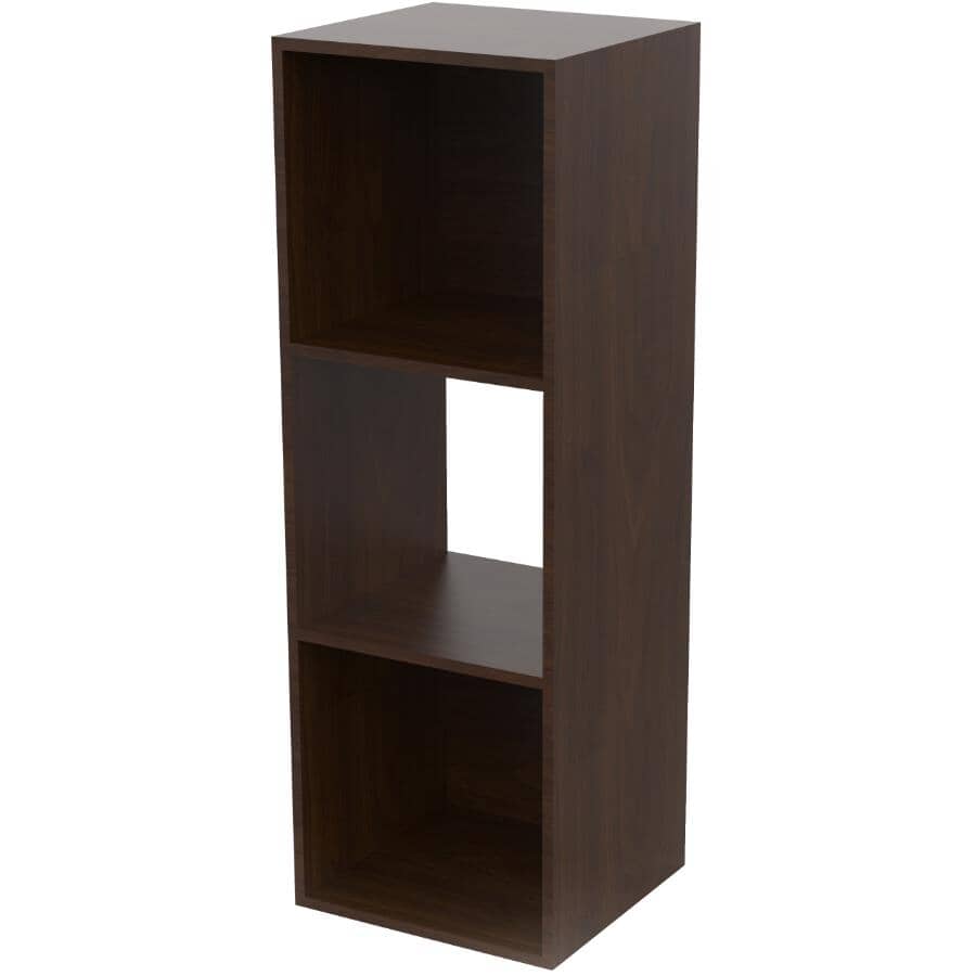 3 Cube Storage Organizer - Espresso