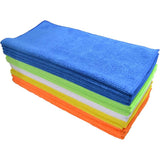Premium Microfibre Cloths - Assorted Colours, 25 Pack