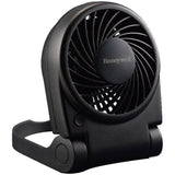 Turbo On The Go Personal Fan - with Portable Folding + USB Cable, Black