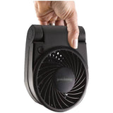 Turbo On The Go Personal Fan - with Portable Folding + USB Cable, Black