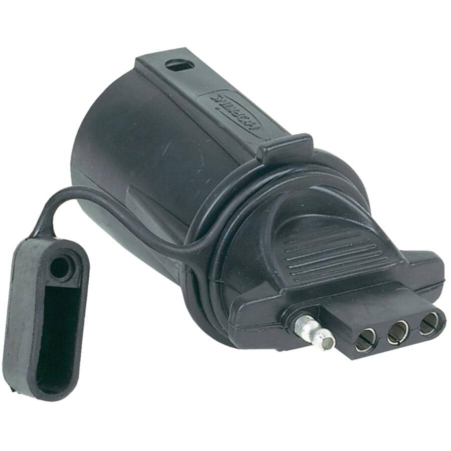 7-Way to 4-Flat RV Trailer Wiring Adapter