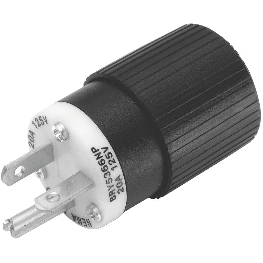 3 Wire 20 Amp 125V Electrical Plug