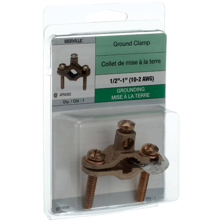 1/2" - 1" Copper Ground-Rod Clamp
