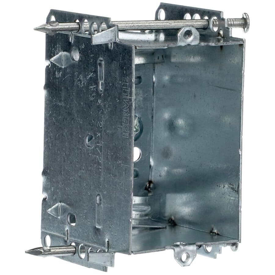 2-1/2" Non-Gangable Switch Box with Nails