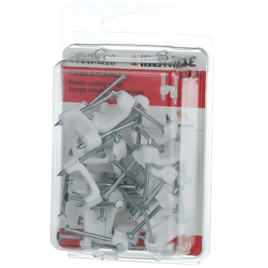 20 Pack Insulated Poly Cable Staples