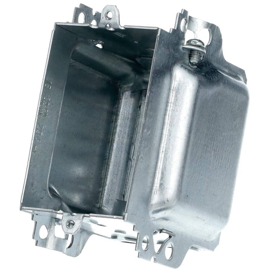 3" Gangable Switch Box with Extended Sides for External Nailing