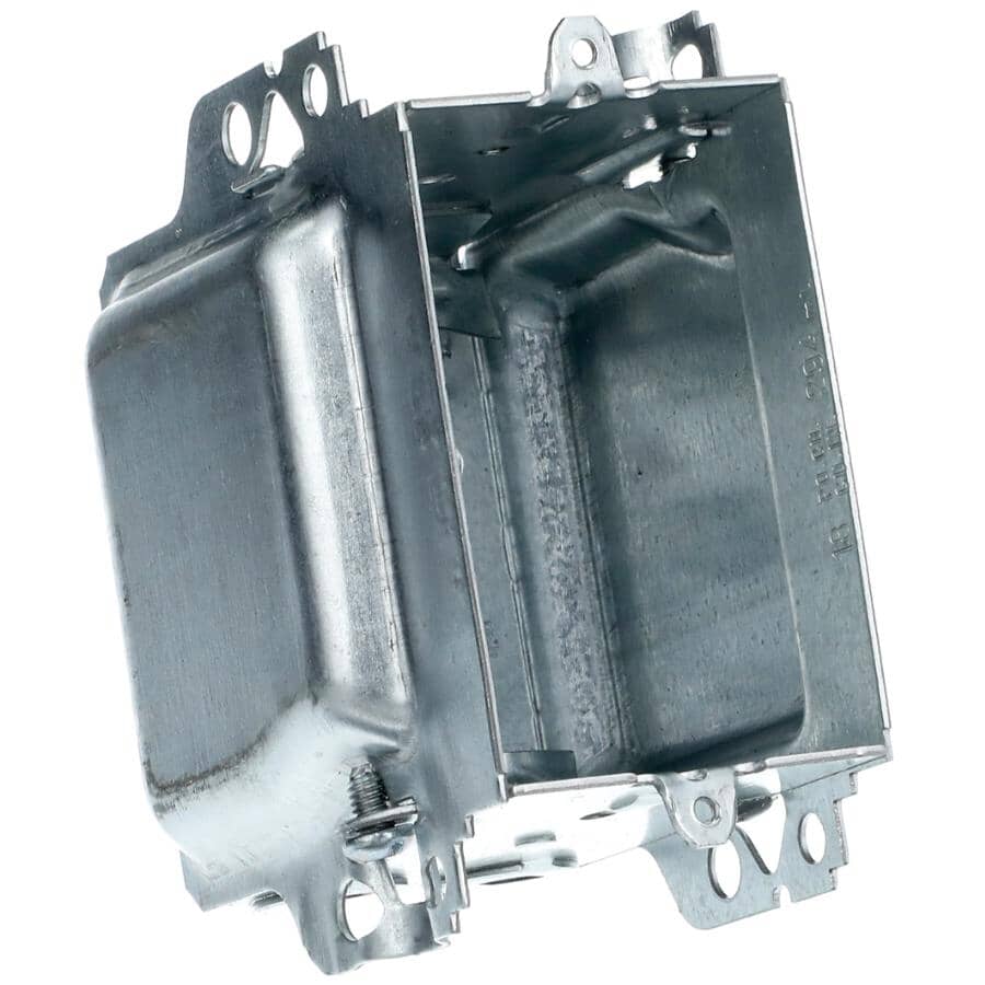 3" Gangable Switch Box with Extended Sides for External Nailing