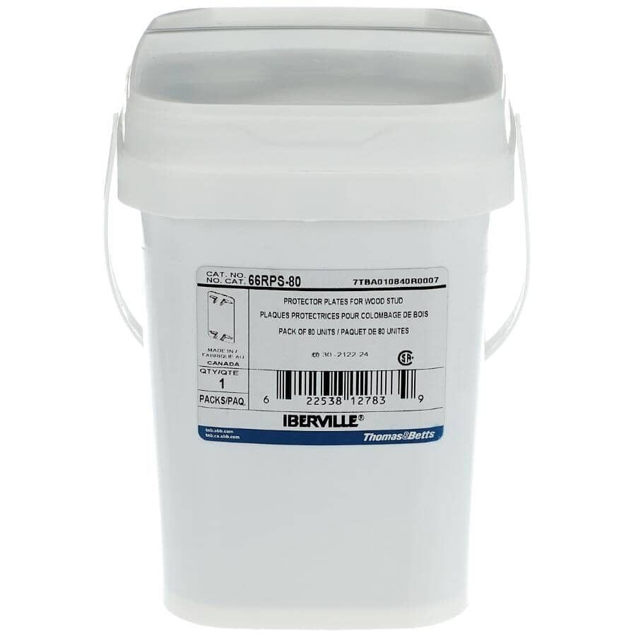 80 Pack 1-1/2" x 3" Wire Protector Plates