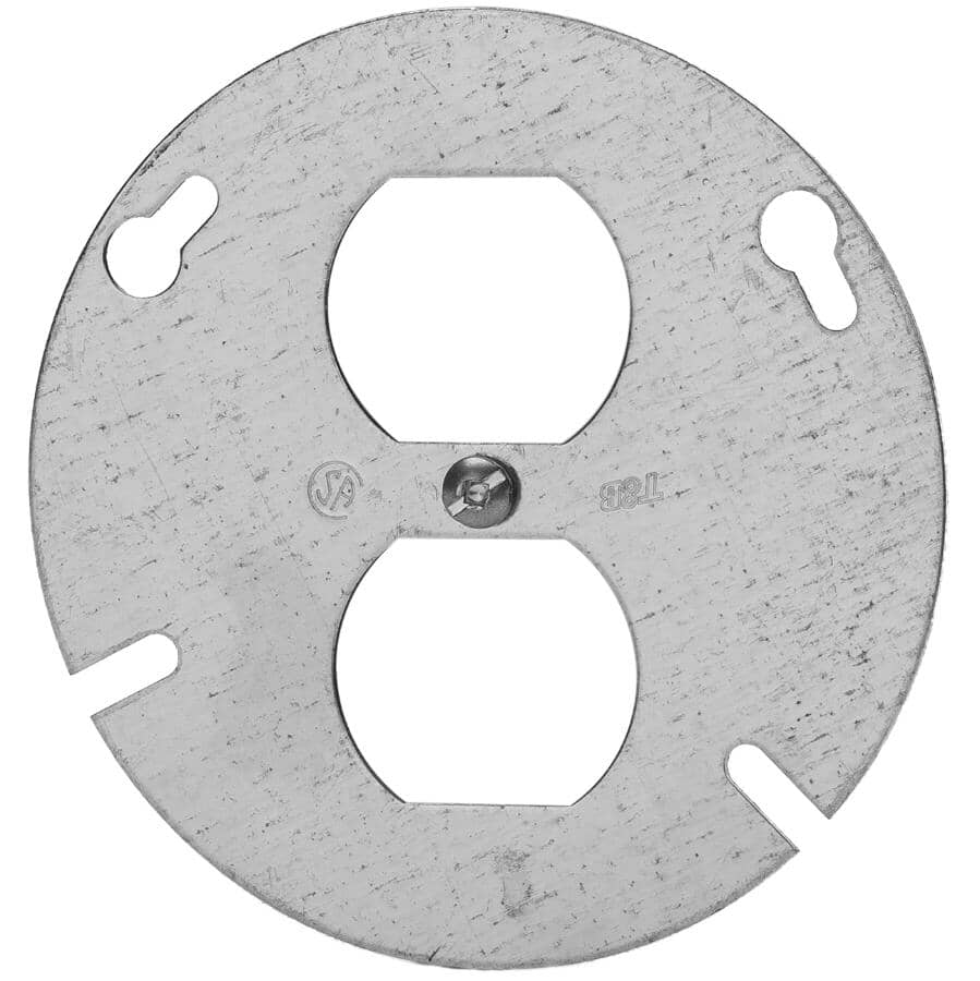 Round Duplex Receptacle Cover