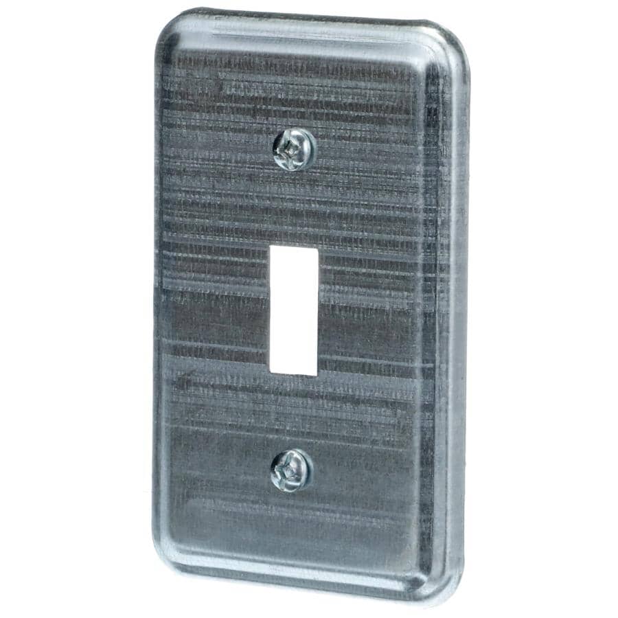 Utility Box Toggle Switch Plate - 2.6" wide