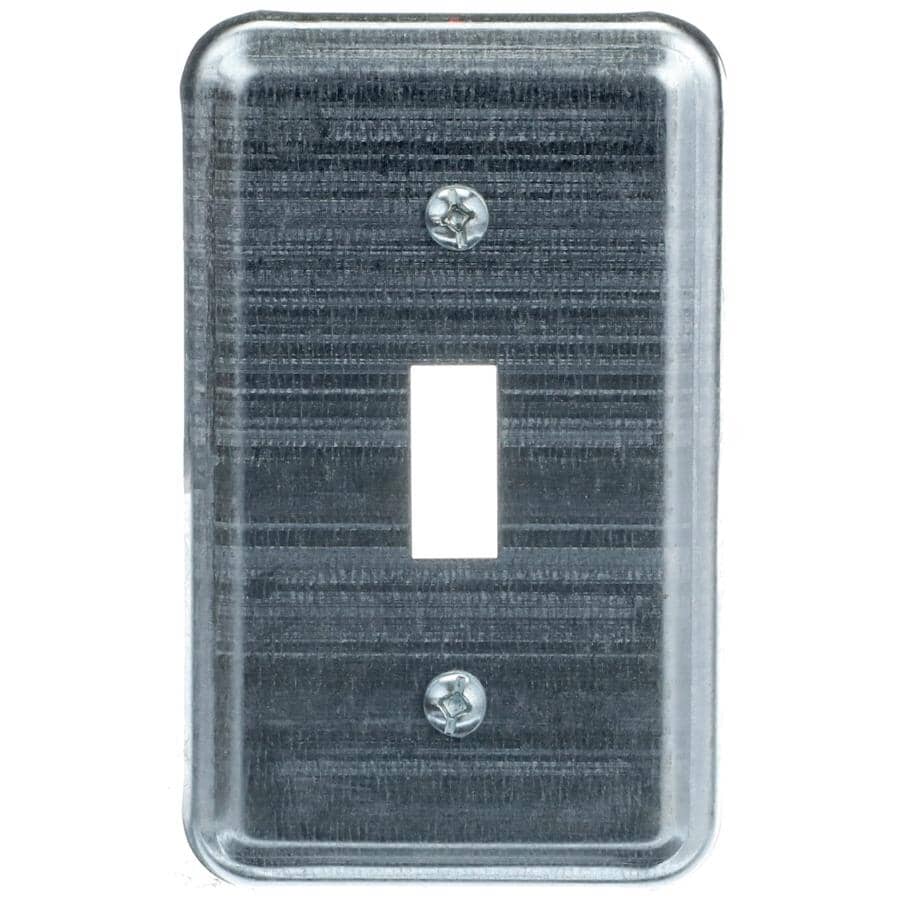 Utility Box Toggle Switch Plate - 2.6" wide