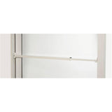 50" Adjustable White Patio Door Security Bar