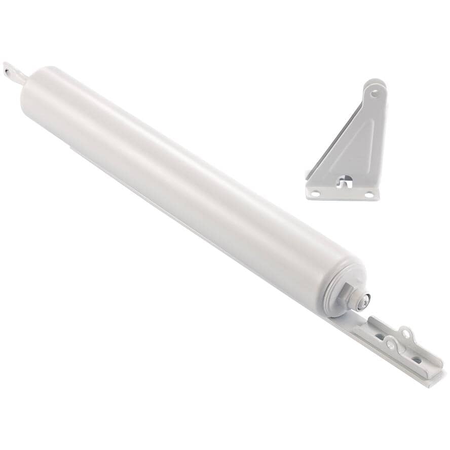 White Heavy Duty Deluxe Screen Door Closer