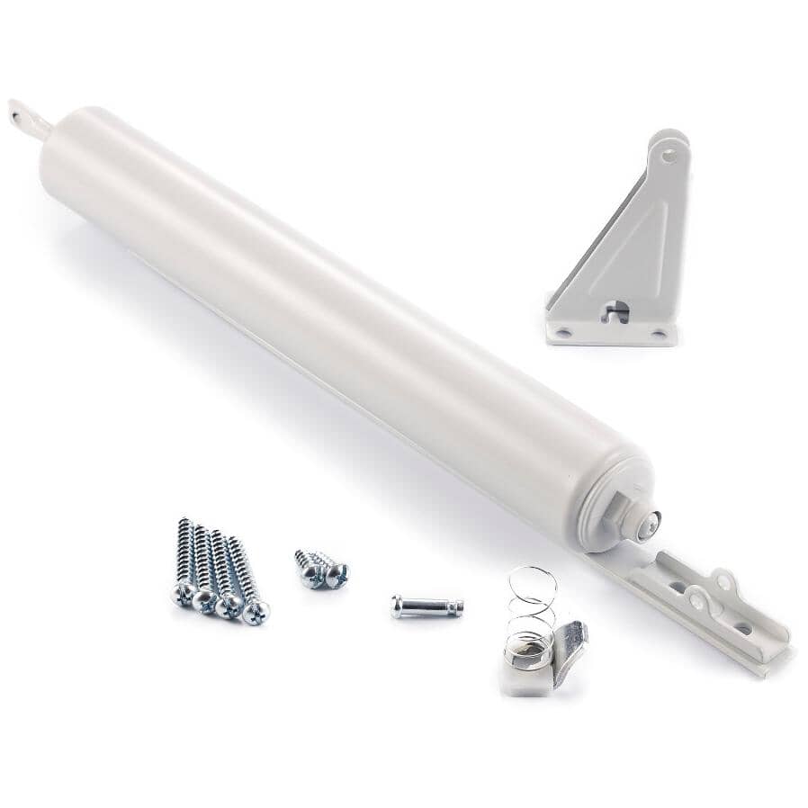 White Heavy Duty Deluxe Screen Door Closer