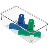 Linus Drawer Organizer - Clear, 3" x 6" x 2"