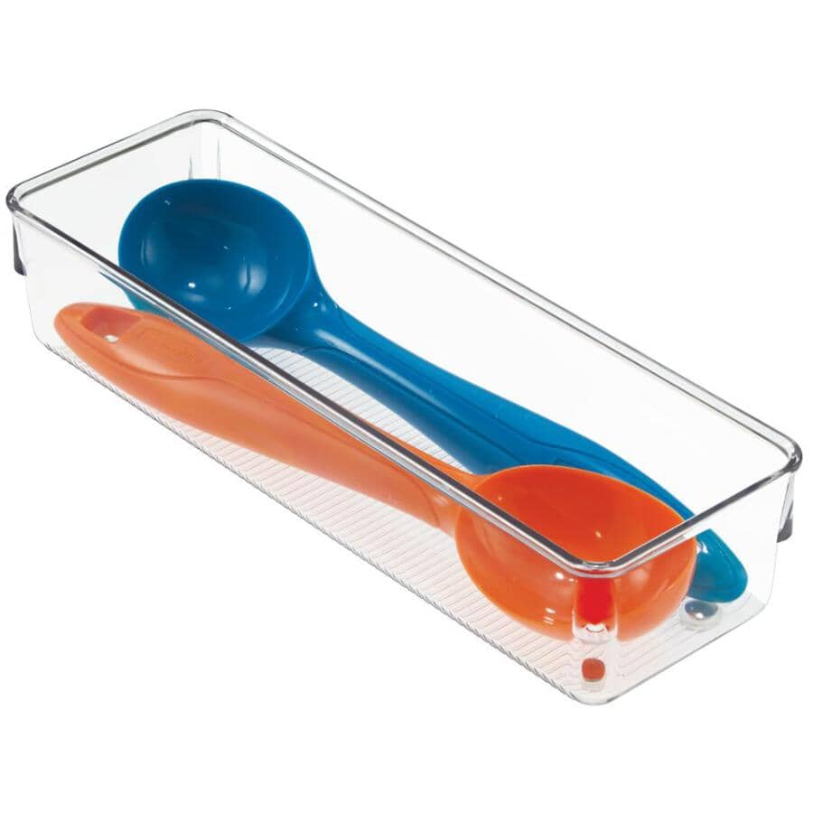 Linus Drawer Organizer - Clear, 3" x 9" x 2"