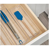 Linus Drawer Organizer - Clear, 3" x 9" x 2"