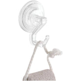 PowerLock Suction Cup Robe Hooks - Clear, 2 Pack