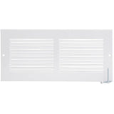 10" x 4" White Sidewall Grille