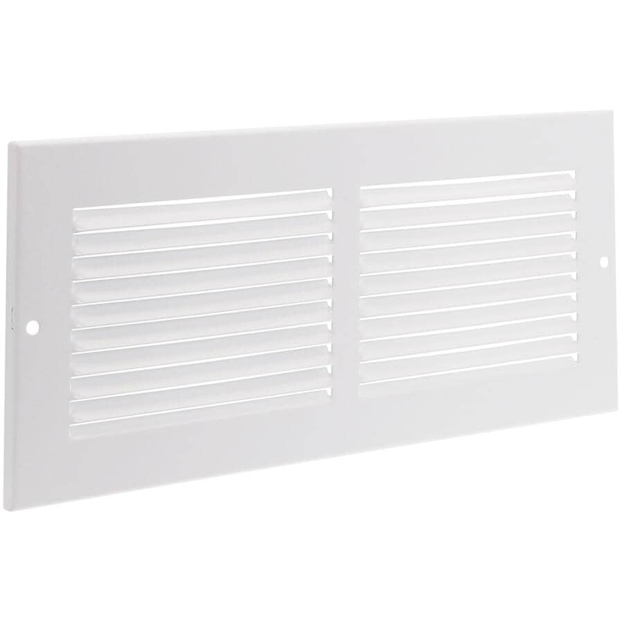 10" x 4" White Sidewall Grille