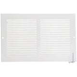 10" x 6" White Sidewall Grille