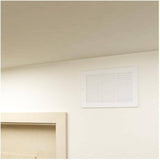 10" x 6" White Sidewall Grille