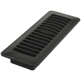 3" x 10" Black Poly Floor Register