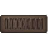 3" x 10" Brown Poly Floor Register