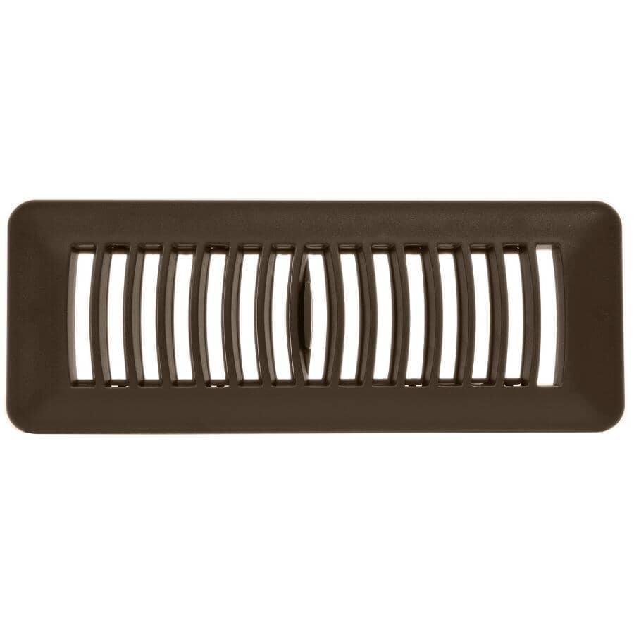 3" x 10" Brown Poly Floor Register