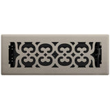 3" x 10" Brushed Nickel Victoria Floor Register