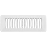 3" x 10" White Poly Floor Register